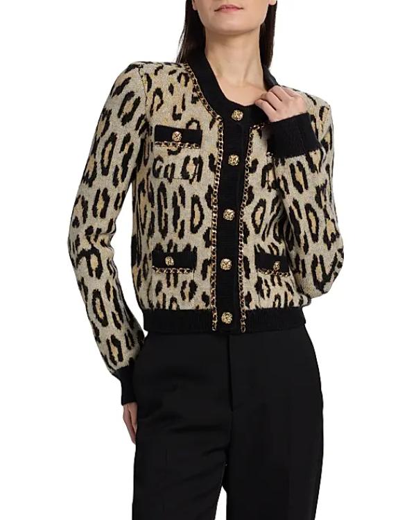 Elsbeth S03 Tracey Ullman Leopard Print Cardigan