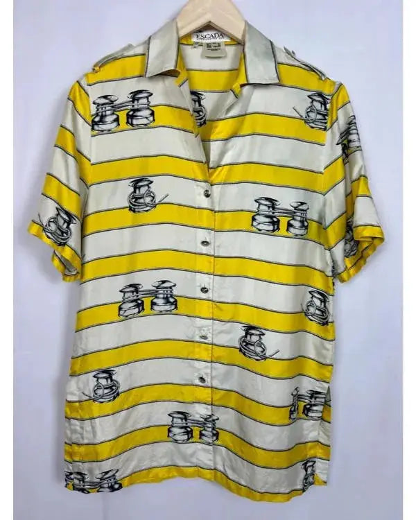 Emily In Paris S05 Samuel Arnold Yellow Striped Shirt