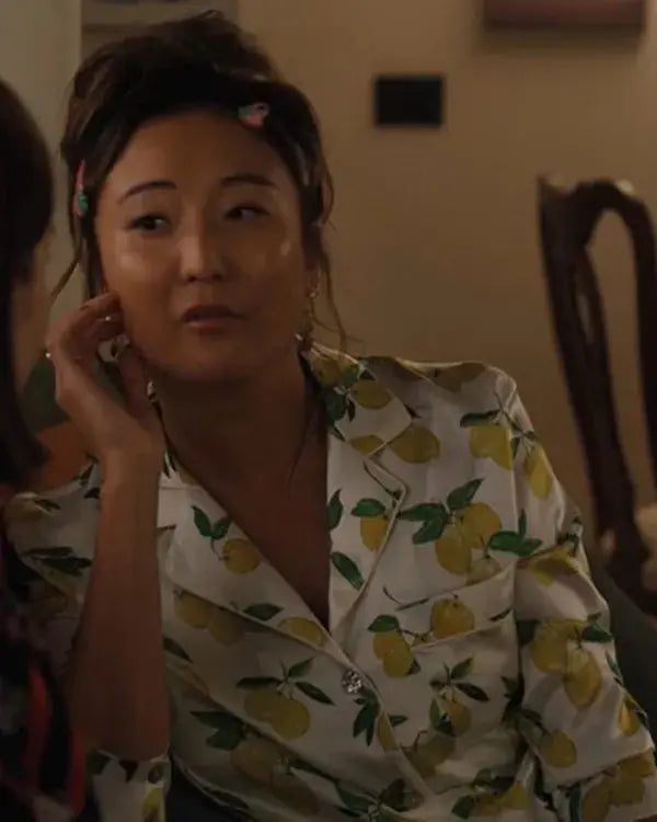 Emily in Paris S05 Ashley Park Lemon Printed Pajamas