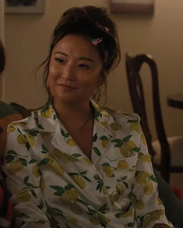 Emily in Paris S05 Ashley Park Lemon Printed Pajamas
