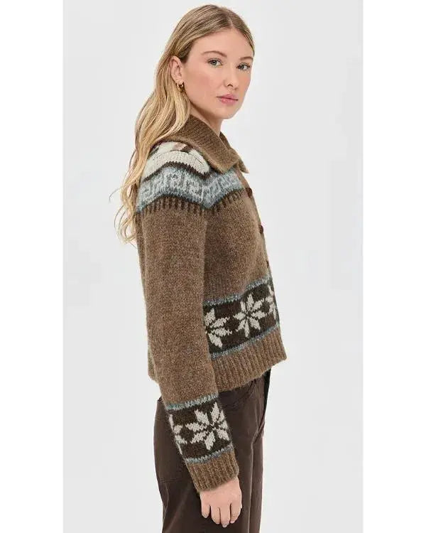 Fixer Upper Colorado Mountain House S01 Joanna Gaines Brown Cardigan