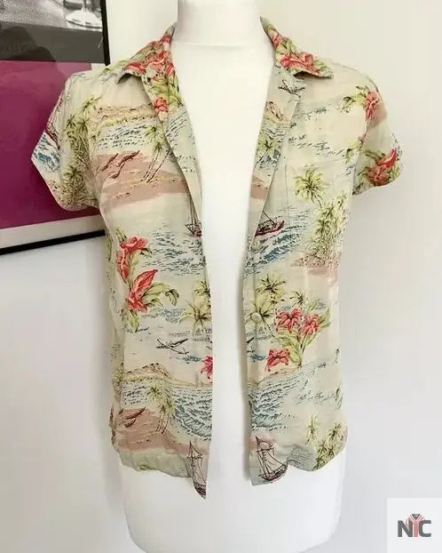 Friends S06 Rachel Green Hawaiian Print Shirt