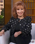Good Morning America Joy Behar Black Grommet Jacket