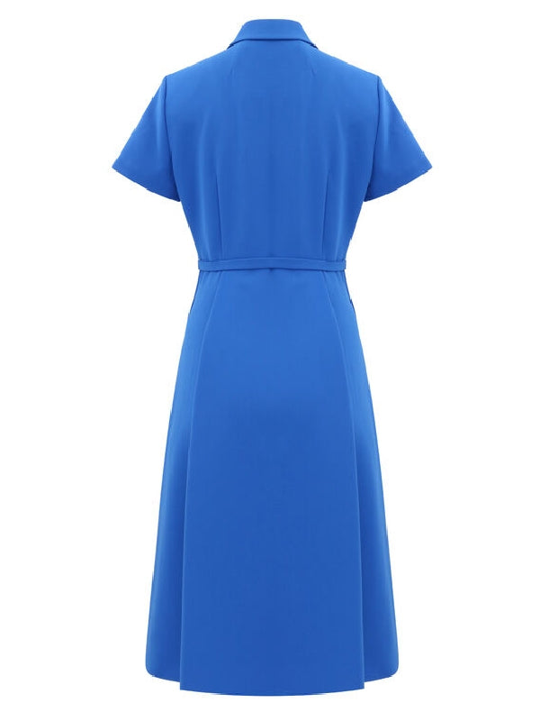 Good Morning America 2026 Tory Johnson Blue Shirt Dress