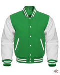 Green & White Varsity Jacket