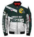 Green Bay Packers White And Green Jacket