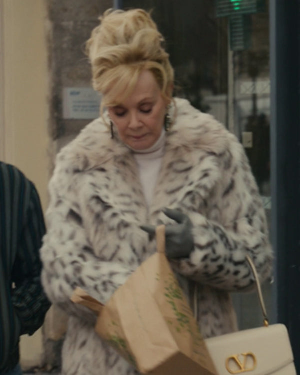 Hacks S05 Jean Smart Printed Faux Fur Coat