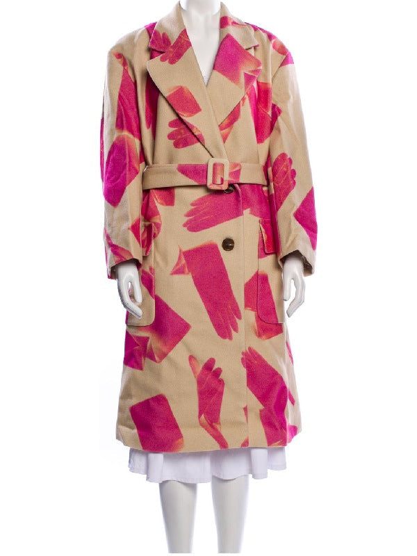 Hacks S5 Jean Smart Floral Print Trench Coat