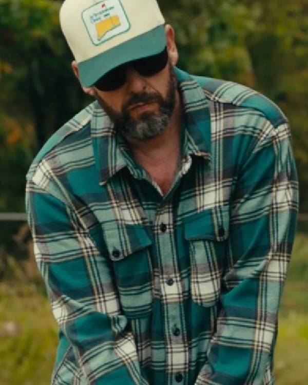Happy Gilmore 2 Adam Sandler Green Plaid Shirt