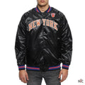 Hardwood Classics NY Knicks Satin Black Jacket
