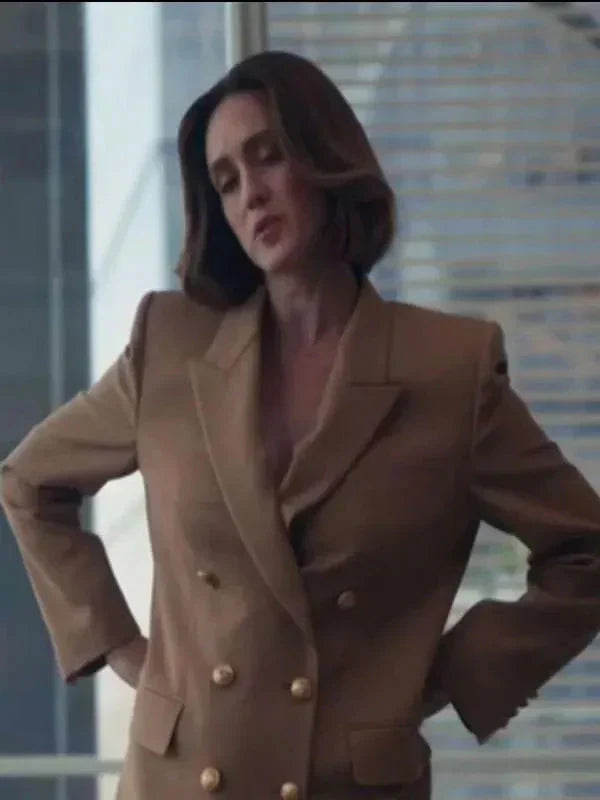 Heather Lind Your Friends and Neighbors Brown Blazer