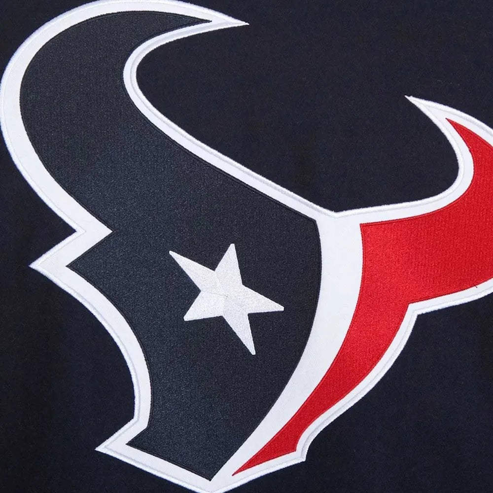 Houston Texans Teddy Embroidered Varsity Wool Jacket