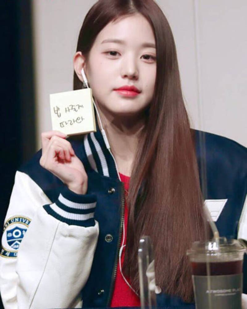 IVE Wonyoung Yonsei University Varsity Jacket