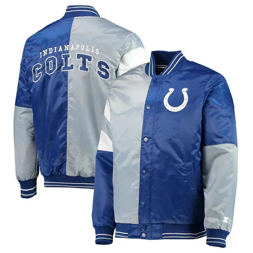Indianapolis Colts Leader Varsity Satin Jacket