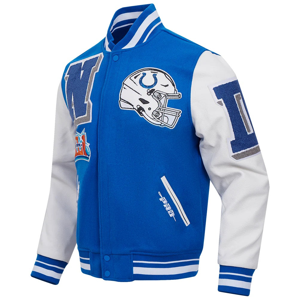 Indianapolis Colts Mashup Varsity Jacket