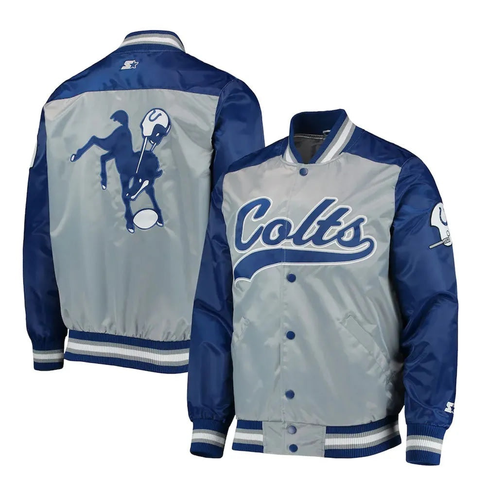Indianapolis Colts The Tradition II Team Satin Jacket