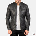 Ionic Black Leather Jacket
