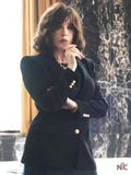 Isabelle Adjani Under a Dark Sun Black Blazer