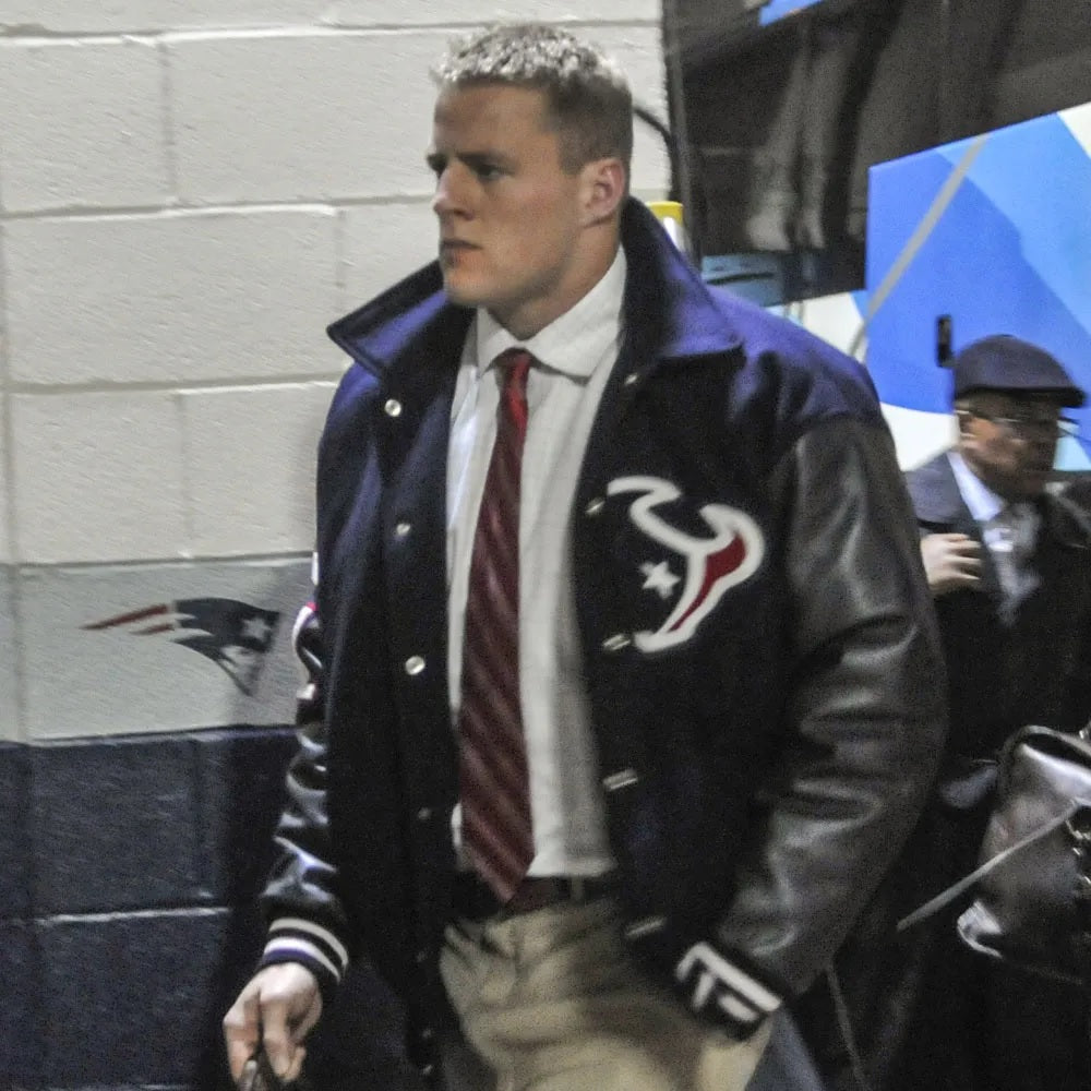JJ Watt Houston Texas Varsity Black Jacket