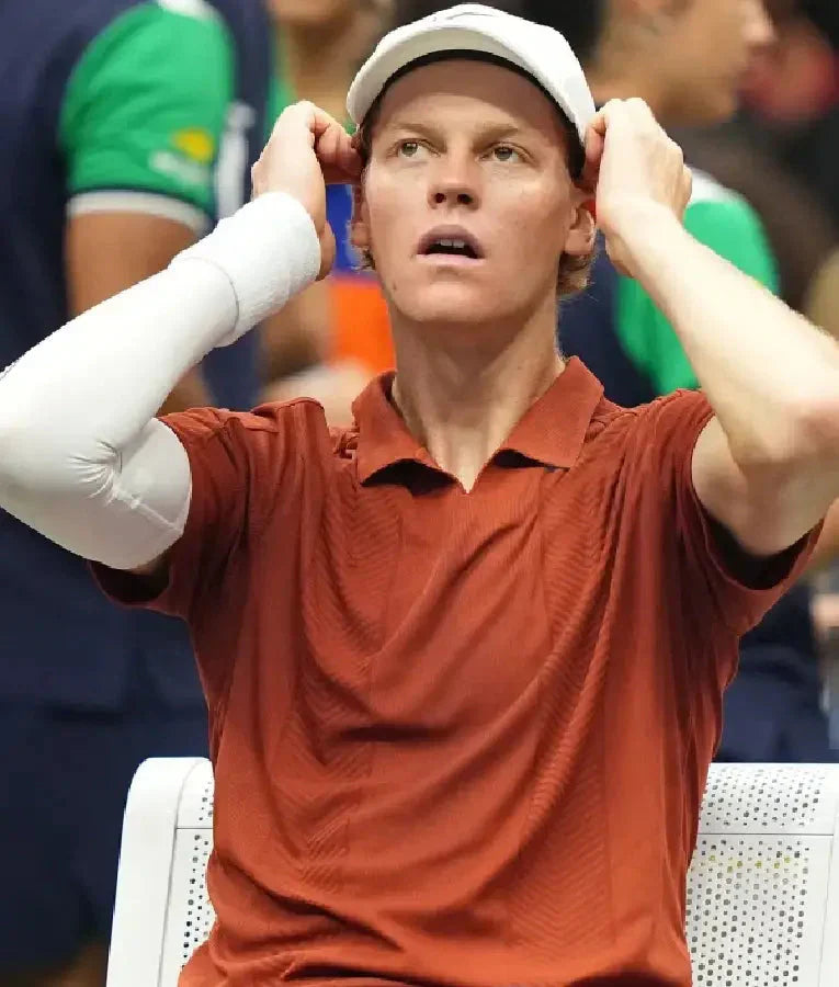Jannik Sinner 2025 US Open Final Brown Shirt
