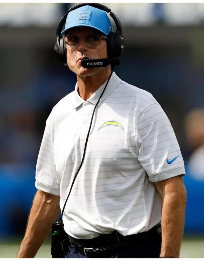 Jim Harbaugh NFL Preseason 2025 Chargers T-Shirt