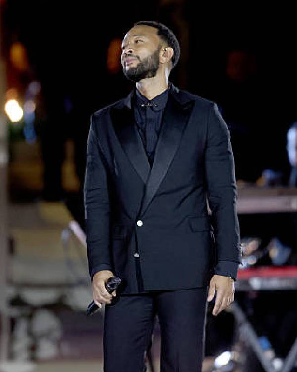 John Legend Grace For The World Concert Black Suit