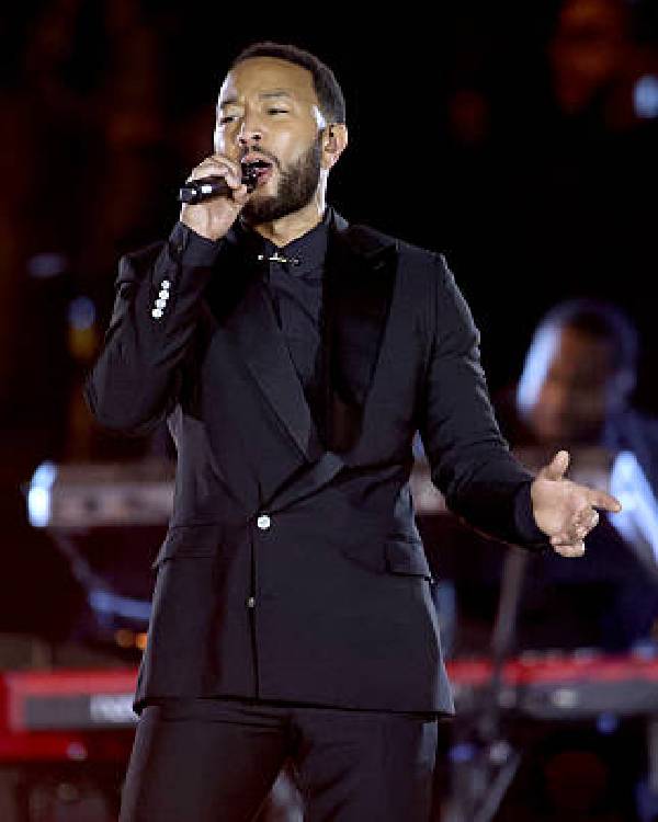 John Legend Grace For The World Concert Black Suit