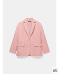 Karen Pirie S02 Velvet Pink Oversized Blazer