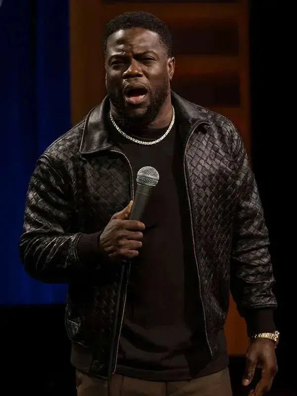 Kevin Hart Acting My Age Black Leather Jacket