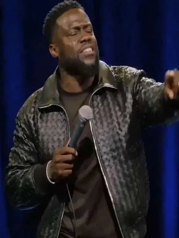 Kevin Hart Acting My Age Black Leather Jacket