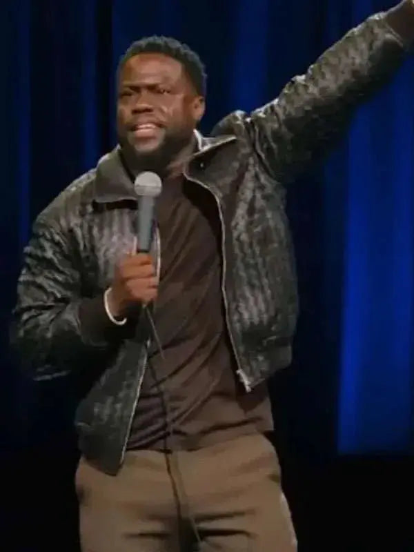 Kevin Hart Acting My Age Black Leather Jacket