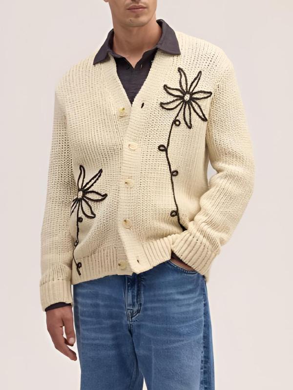 Kevin Jonas Hey Jonas! Podcast 2026 Beige Floral Cardigan