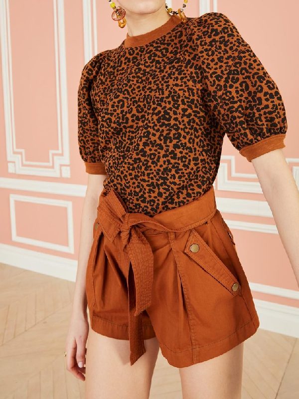 Kristin Davis Are You a Charlotte? Podcast Leopard Print Sweater