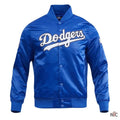 LA Dodgers Big Logo Blue Satin Jacket