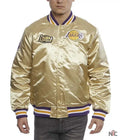 LA Lakers Championship Game Gold Satin Jacket