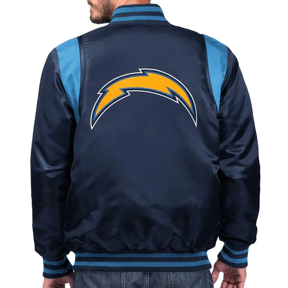 LA Chargers The Prime Blue Satin Jacket