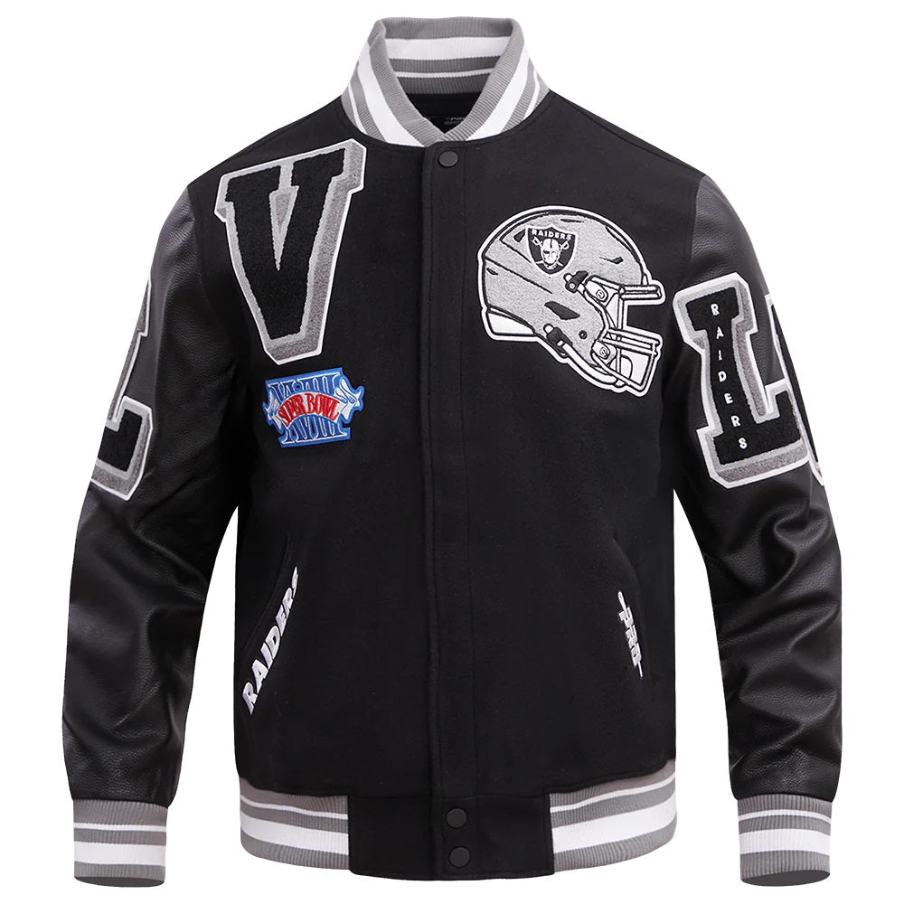 Las Vegas Raiders Mashup Varsity Jacket