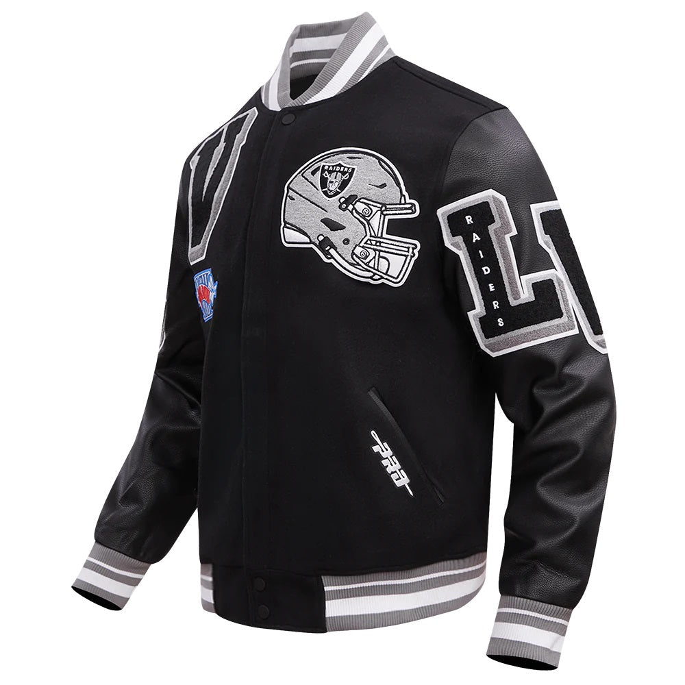 Las Vegas Raiders Mashup Varsity Jacket