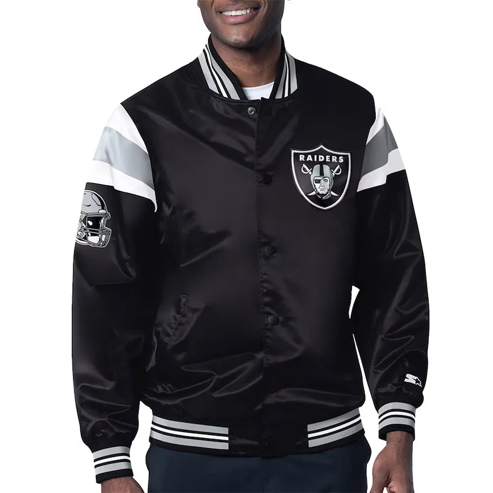 Las Vegas Raiders Midweight Satin Jacket