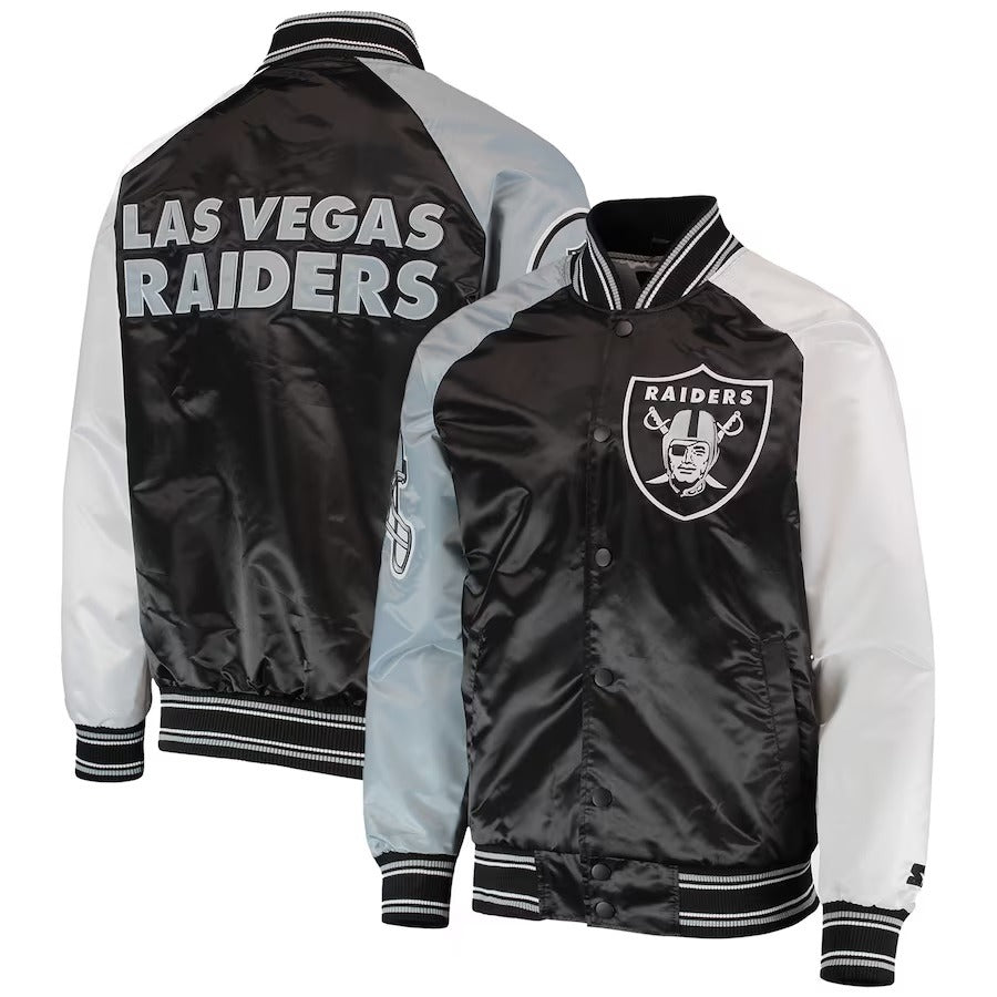 Las Vegas Raiders The Reliever Satin Jacket