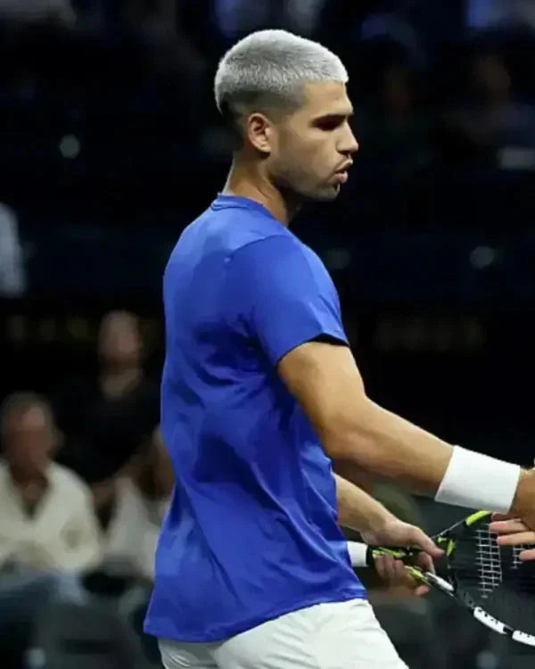 Carlos Alcaraz Laver Cup 2025 Blue T-Shirt
