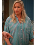 Leanne S01 Morgan Green Striped Shirt