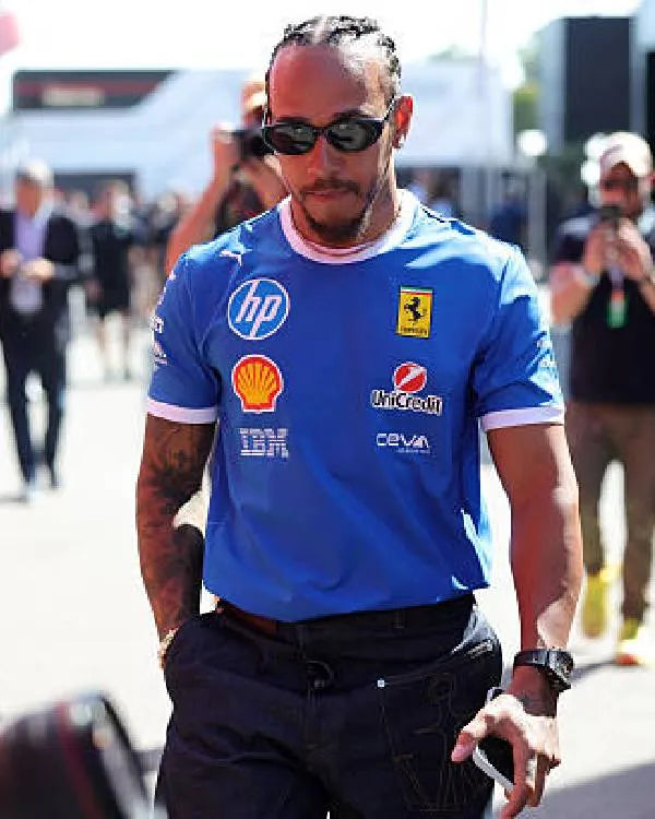 Lewis Hamilton Scuderia Ferrari Hp Team T-shirt
