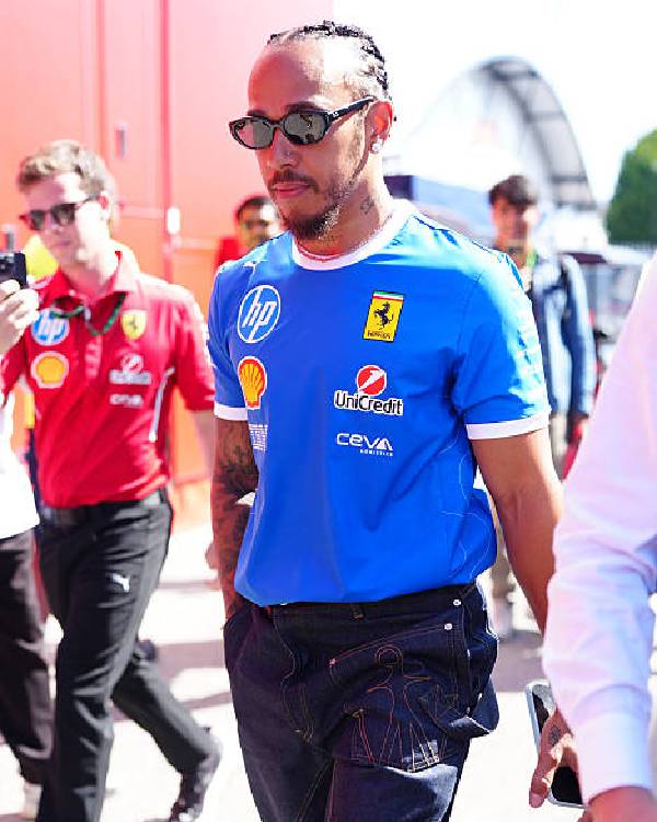 Lewis Hamilton Scuderia Ferrari Hp Team T-shirt
