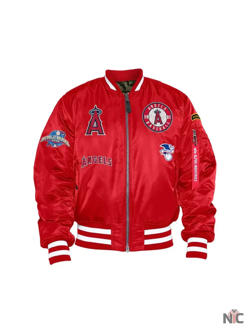 Los Angeles Angels X Alpha X New Era MA-1 Bomber Jacket