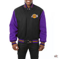 Los Angeles Lakers Black & Purple Wool Varsity Jacket