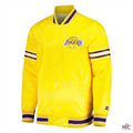 Los Angeles Lakers Slider Yellow Satin Varsity Jacket