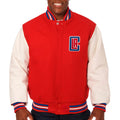 Los Angeles Clippers Wool & Leather Varsity Jacket