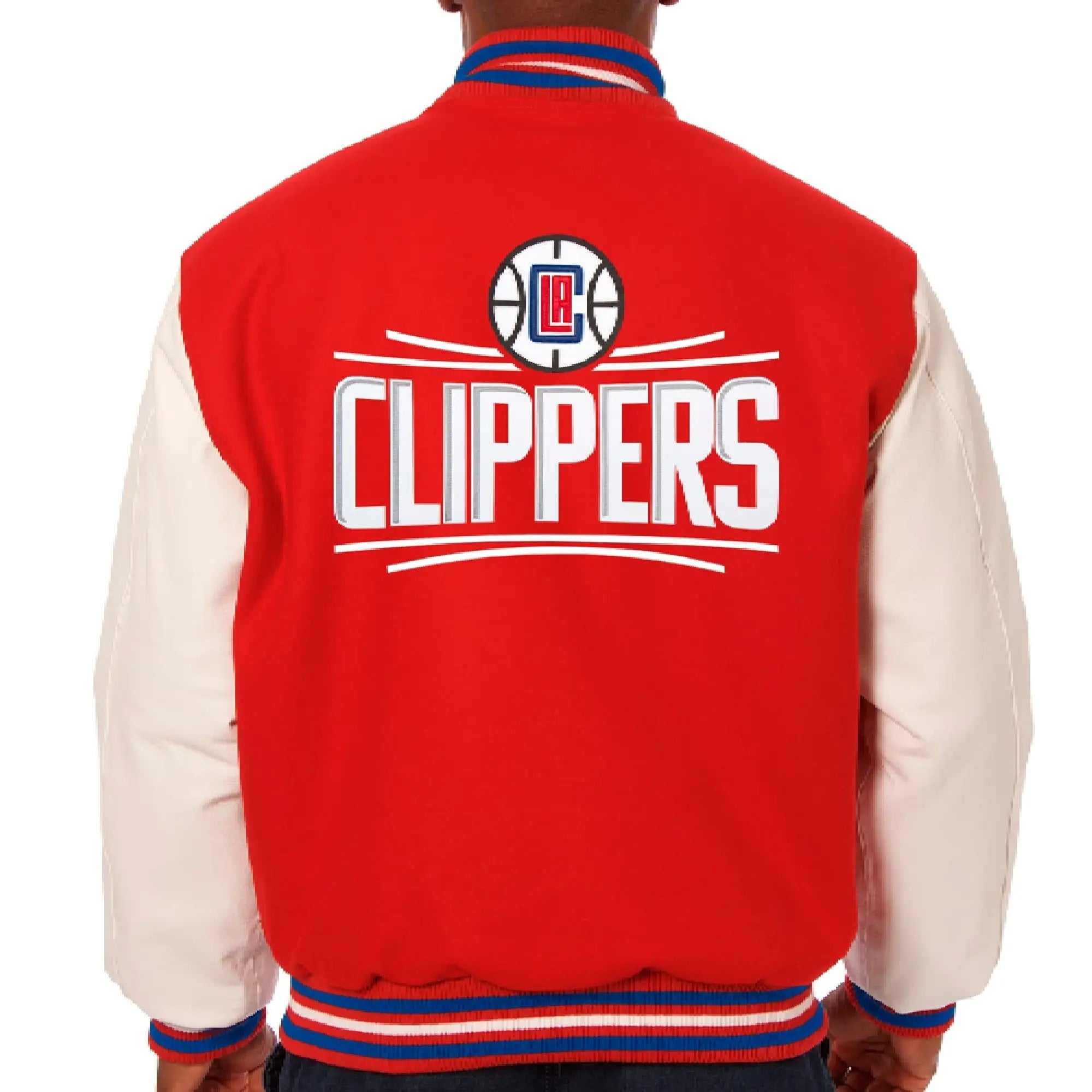 Los Angeles Clippers Wool & Leather Varsity Jacket