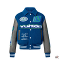 Louis Vuitton Embroidered Blouson Grey And Blue Jacket